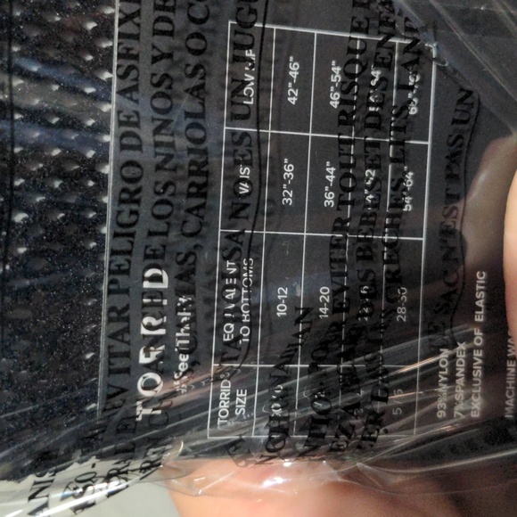 NEW Torrid Black Fishnet Tights Sz 00/0 0X NWT Halloween Plus Size Fishnets - Picture 6 of 6